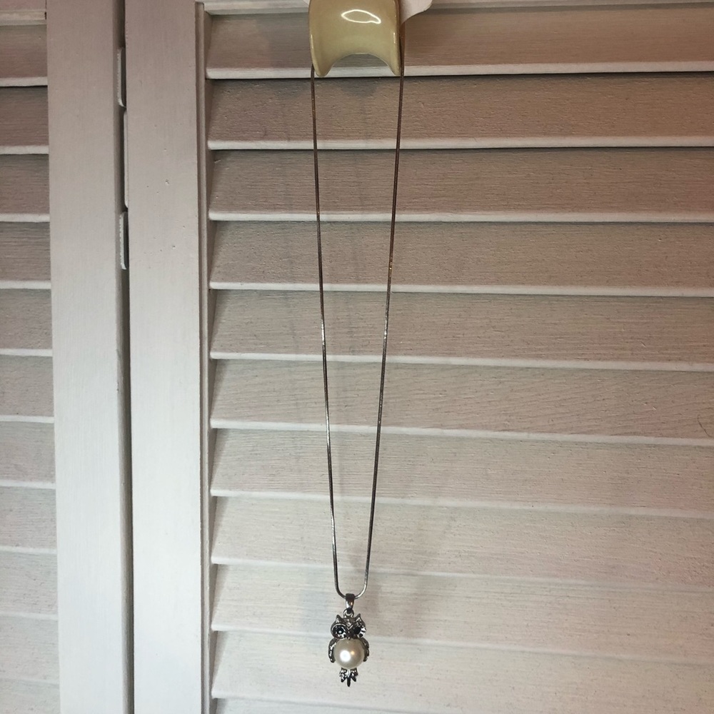 Owl Pearl Necklace